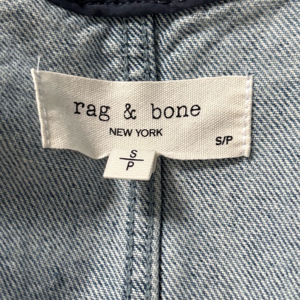 RAG & BONE Naia Denim Mini Dress in Mari Wash Size Small - Picture 4 of 7